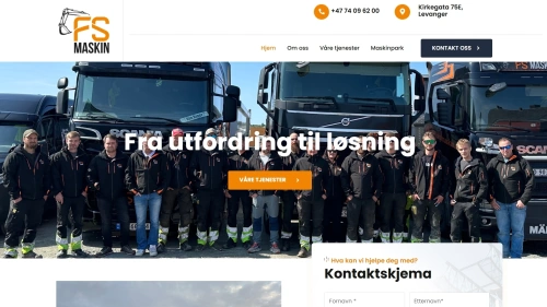 FS Maskin website